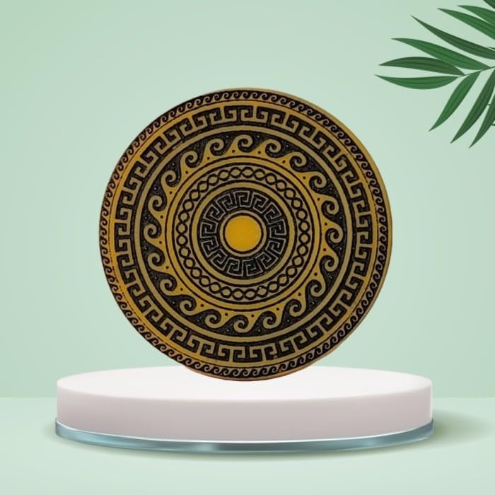 NHD مضرب كاروم احترافي 725 | 15 جرام مضرب بطولة أصلي | قاع ناعم، قمة منقوشة | 41.2 مم قطر (أصفر) - Image 1