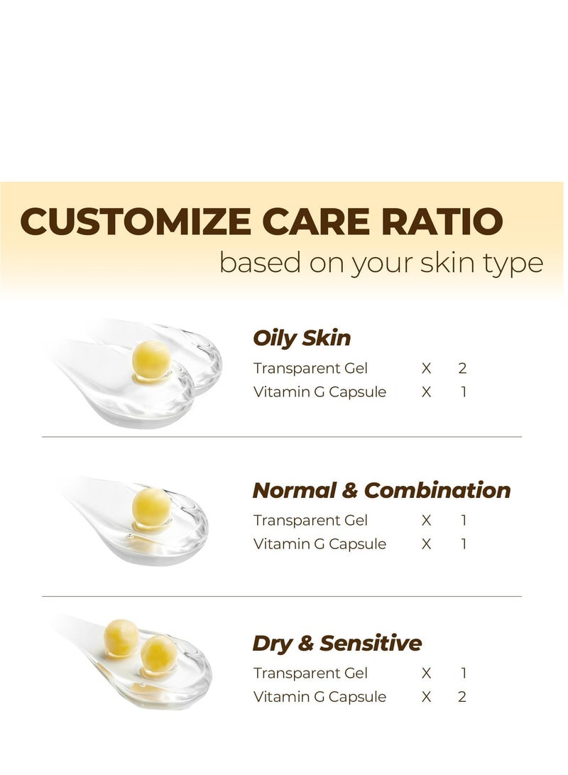 Deep Vita C Capsule Cream, Deep Vitamin C Golden Capsule Face Moisturizer, Deep Vitamin C Golden Capsule Cream, Collagen Jelly Cream - Transparent Gel for Glow Hydration - Korean Skin Care 2.39 oz - Image 4