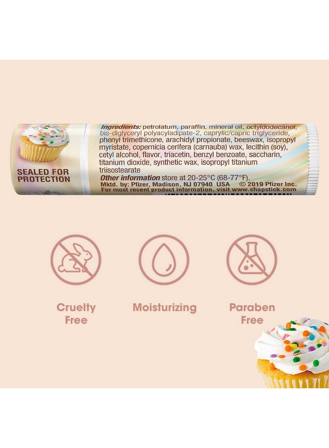 تشابستيك مرطب شفاه تشابستيك، بتركيبة عجينة الكيك، عبوة من 12 قطعة - مرطب شفاه لذيذ وحلو للشفاه الجافة، هدايا أعياد الميلاد، هدايا عيد الميلاد، 0.15 - Image 2