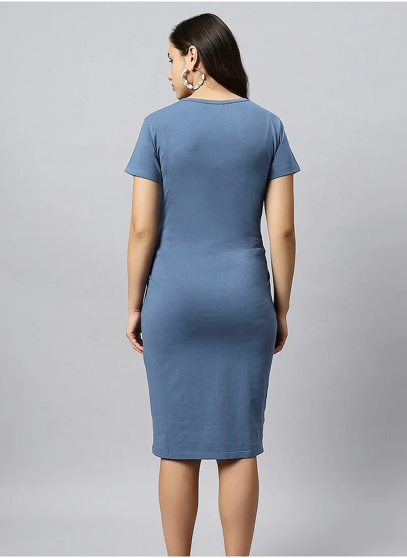 TUMMY Blue T-Shirt Dress