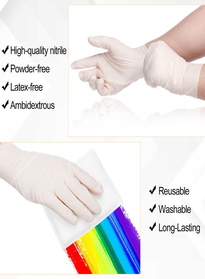 Ziliny 24 Set Wood Stain Applicators and Disposable Latex Gloves Microfiber Stain Sponge Pads for Wood and Oil Based Finishes(White) - Image 3