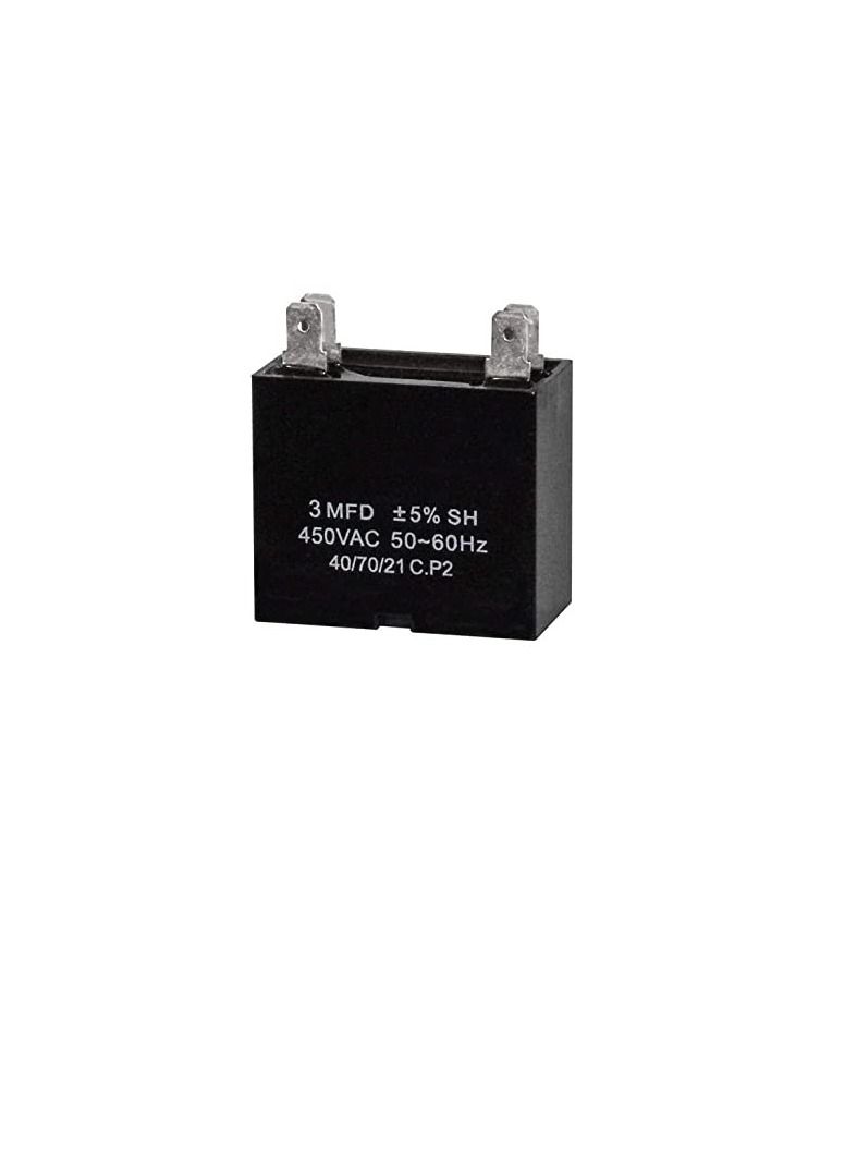Burst Proof High Quality 2 Pin Round Capacitor with Aluminium Housing for AC Motor Compressor etc EN60252 CES2 RoHS Standards Made in India 2 PIN 5MFD 5µF  - Image 3