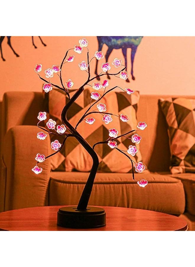 erorex Tree Light Tree Lamps For Living Room Cute Night Light For House Decor Good For Gifts Home Decorations Weddings And More Pink Cherry Blossom  - Image 2