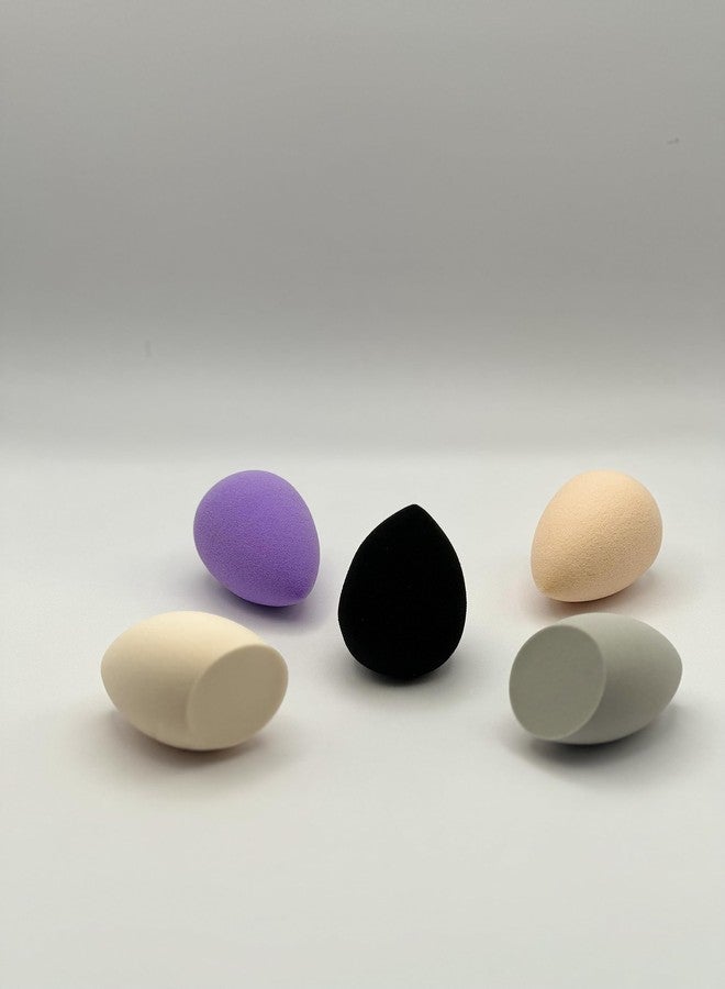 MACCC Miracle Complexion Sponge, Makeup Blending Sponge, For Foundation, Offers Light To Medium Coverage, Natural, Dewy Makeup, Orange Sponge, Latex-Free Foam (5 big) - Image 2