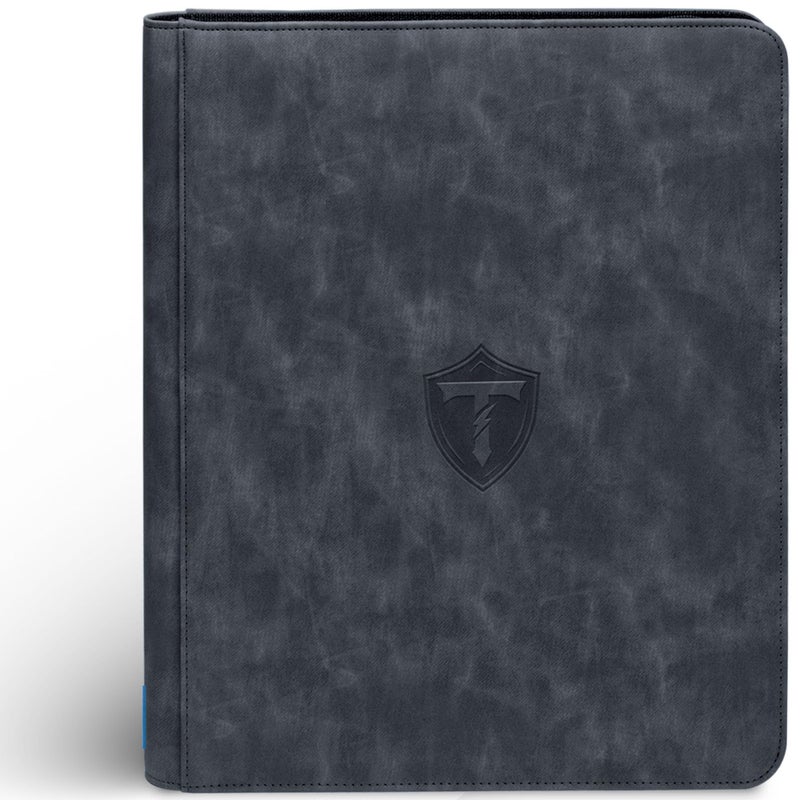 TINTEK 9-Pocket Trading Card Binder Album for Top Loader Cards â€“ Holds 252 Cards, Compatible with 3" x 4" Sleeves, Card Holder for PTCG, Sports, TCG, Yu-Gi-Oh, MTG (Black) - Image 2
