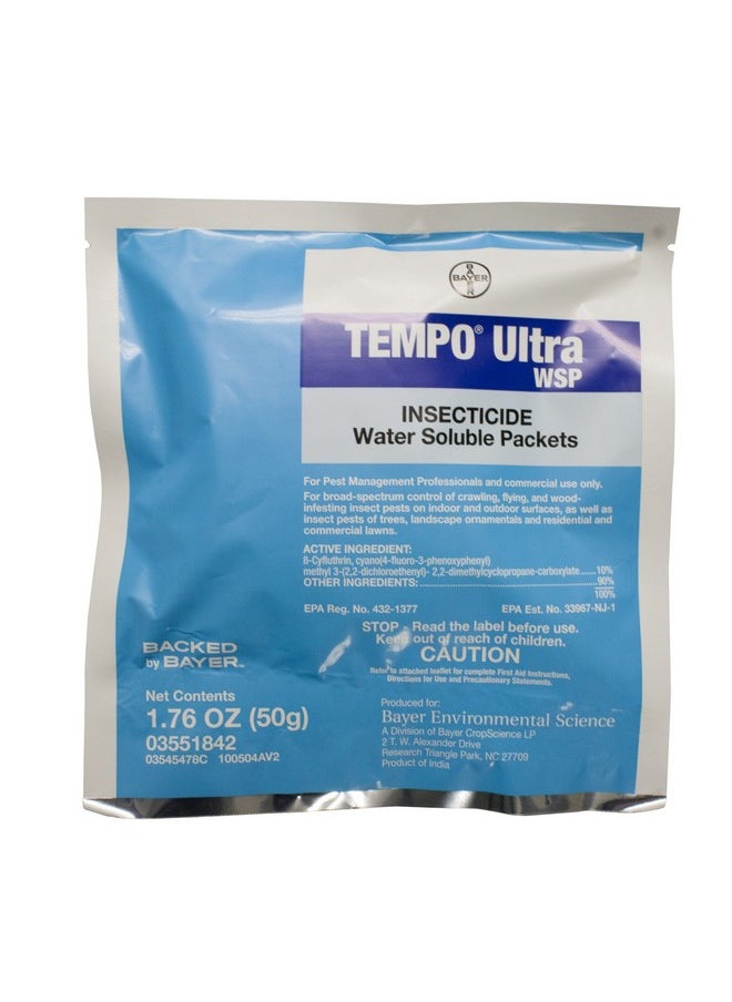 BAYER Trtd11597 Tempo Ultra Wsp Water Soluble Insectide, 50G Pack 