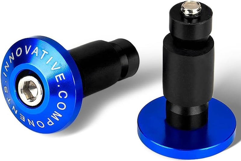 Goldfire Motorcycle 7/8'' Handle Bar End Weights Handlebar Grips Cap Anti Vibration Silder Plug Fits for Yamaha Kawasaki Dirt Bike (blue) - Image 1