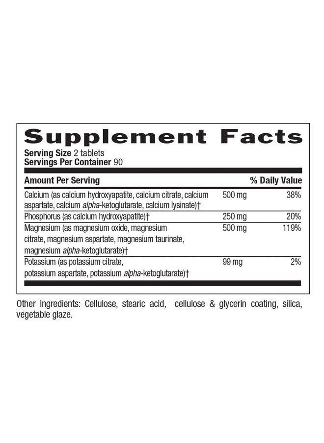 Country Life Targetmins Calcium Magnesium Potassium Supports Heart Health Daily Supplement 2486 180 Ct  - Image 3