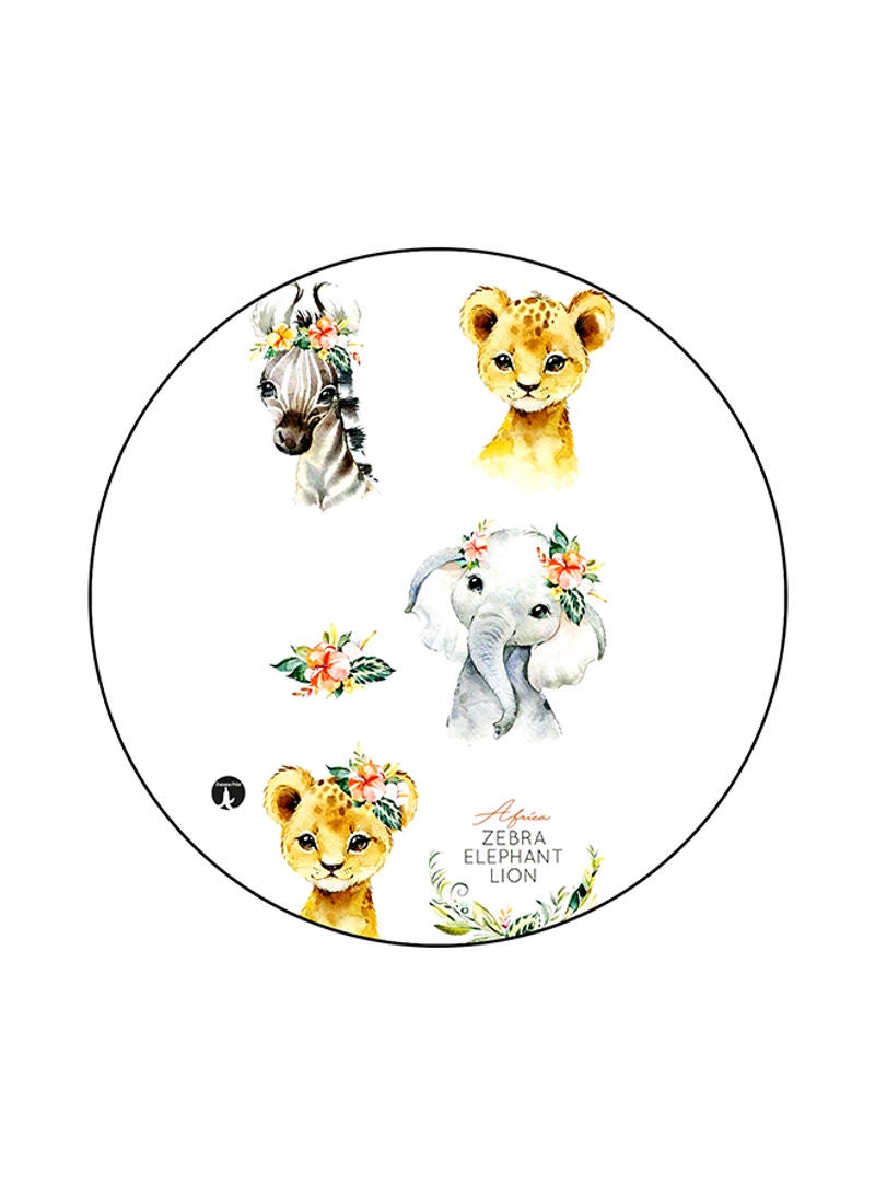 RKN Animals Mouse Pad White