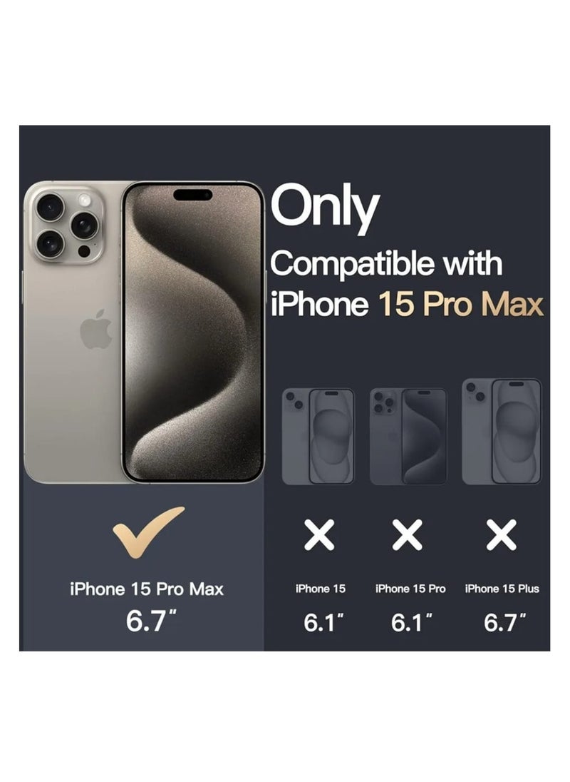 traditious iPhone 15 Pro Max MagSafe Case – 6.7-Inch Clear Magnetic Cover | Anti-Scratch, Yellowing Resistant | Compatible with MagSafe Accessories  - Image 2