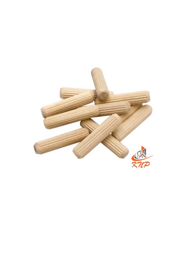 KNP Wooden Dowel Pin (Pack of 12) 6MMX40MM  - Image 1