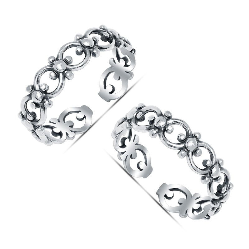 LeCalla Pure 925 Sterling Silver Toe Rings for Women | BIS Hallmarked Toering Foot Jewelry Gift for Birthday Wedding Anniversary - Image 4