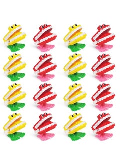 FOBU 16 Pack Wind Up Teeth Walking Babbling Teeth Chattering Teeth For Party Favors Supplies Props For Halloween Gag Shows  - Image 1
