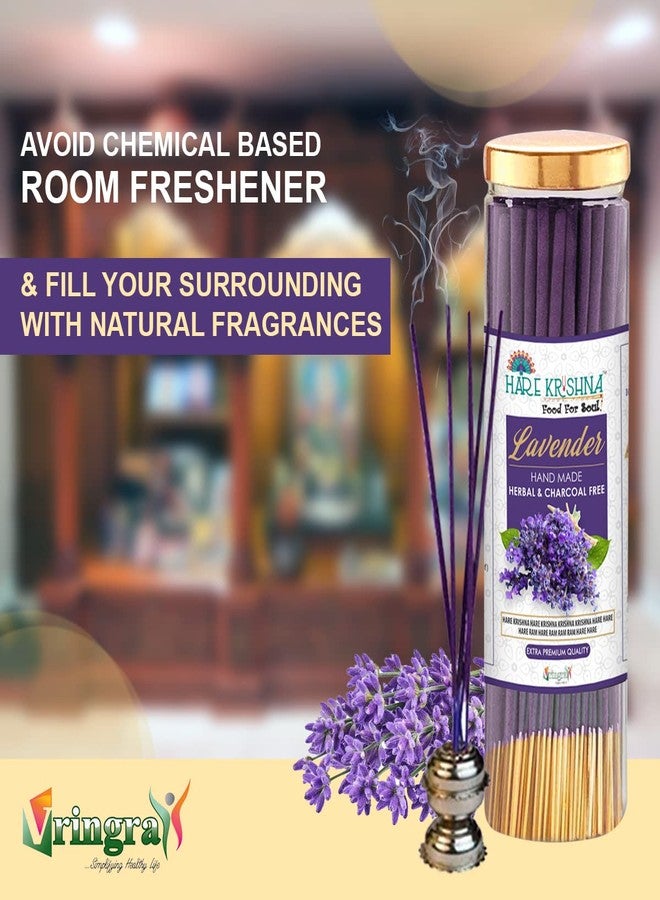 Vringra Lavender Agarbatti Sticks-Low Smoke Agarbatti for Home Freshness, Positive Energy & Yoga Meditation | Pooja Item for Home | Approx 120 Sticks (Pack of 1) - Image 5