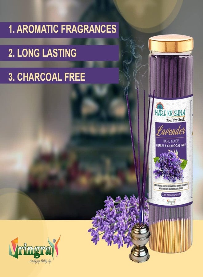 Vringra Lavender Agarbatti Sticks-Low Smoke Agarbatti for Home Freshness, Positive Energy & Yoga Meditation | Pooja Item for Home | Approx 120 Sticks (Pack of 1) - Image 4