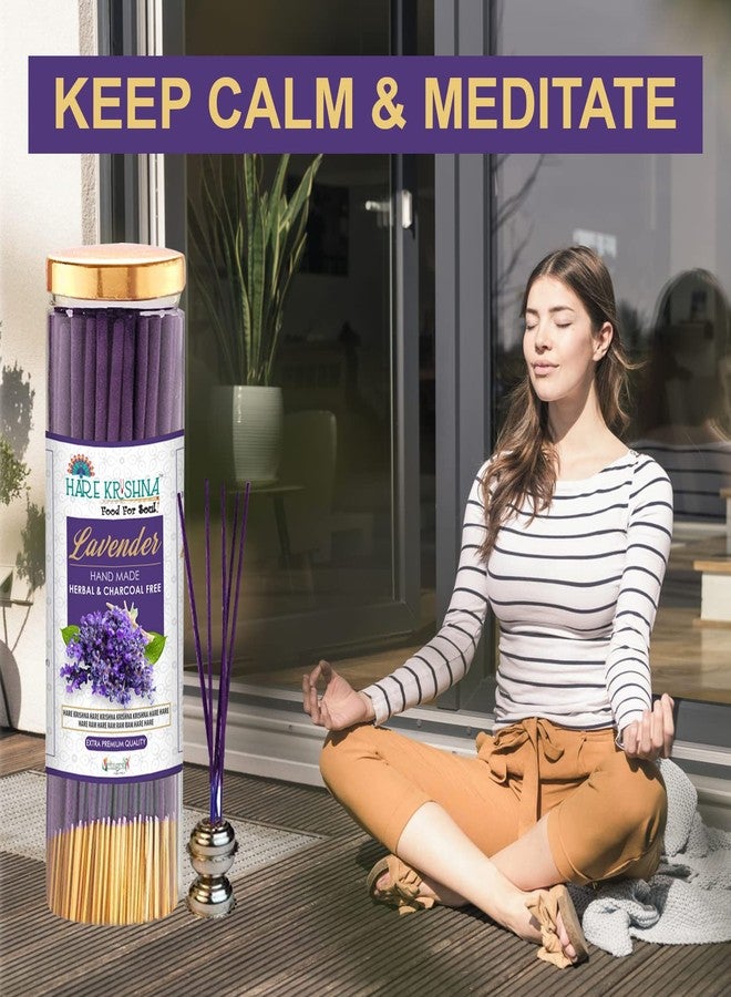 Vringra Lavender Agarbatti Sticks-Low Smoke Agarbatti for Home Freshness, Positive Energy & Yoga Meditation | Pooja Item for Home | Approx 120 Sticks (Pack of 1) - Image 3