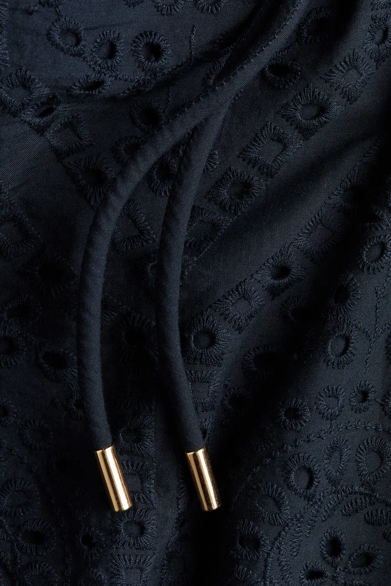 H&M Broderie-anglaise cotton shirt dress