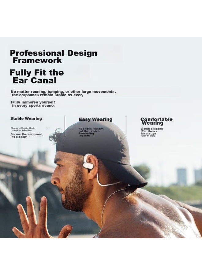 Oksj Bone Conduction Headphones Bluetooth, Concept Running Open Non-in Wireless Cycling Call, Suitable For Apple Huawei Xiaomi Phones - Image 1