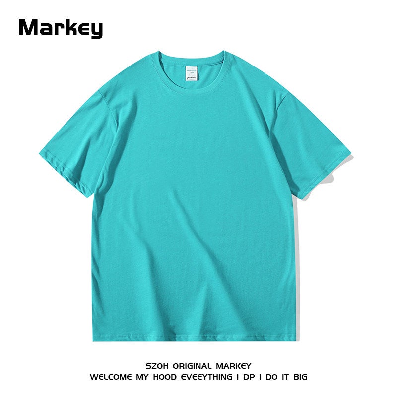 270G American heavy cotton white base t-shirt men's summer ins fashion brand street loose oversize short-sleeved - Image 1