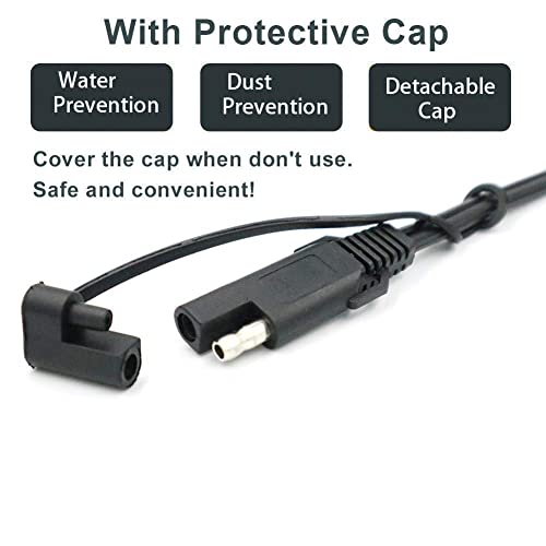 iMESTOU SAE Ring Terminal Harness Cable with Fused 2-Pin Quick Disconnect Plug Connector(20pcs) - Image 5
