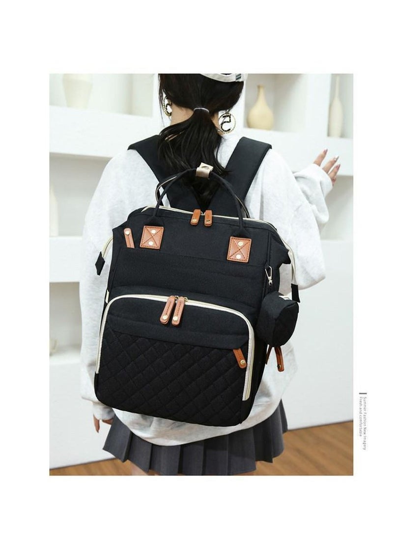 VInedi - Large-capacity backpack portable mother and baby bag travel mummy bag diaper bag - Image 1