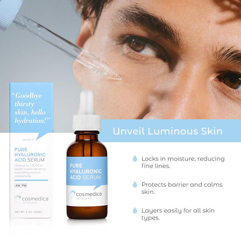 Cosmedica Skincare Set- Vitamin C Super Serum and Pure Hyaluronic Acid - Image 4