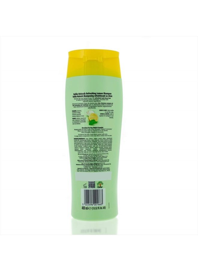 Dabur Vatika Naturals Shampoo for Women - Nourish and Rejuvenate Your Natural Hair - Strengthening & Moisturizing Hair Cleanser for Curly Hair, Damaged Hair, All Hair Types (400ml Refreshing Lemon) - Image 2