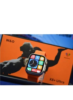 Generic X8+ Plus Ultra Series 8 Smart watch 2.08 Inch IPS display NFC Bluetooth V5 Call Waterproof IP67 Wireless Charger - Gold  - Image 3