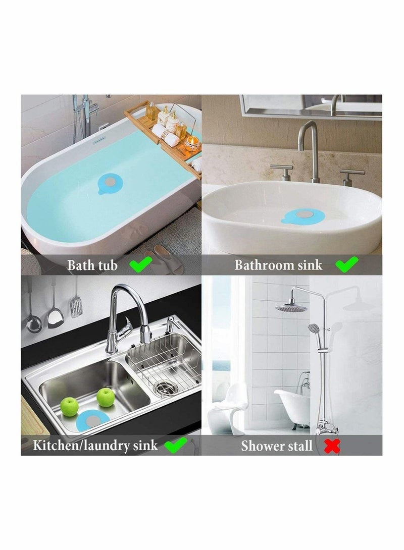 Excefore Bathtub Drain Stoppers Universal Silicone Bath Drain Stopper, Plug Tub Drain for Sinks, Bathroom, Kitchen, Shower, Floor Drains, Deodorant Stopper for Home and Hotel, 1 Pack  - Image 4