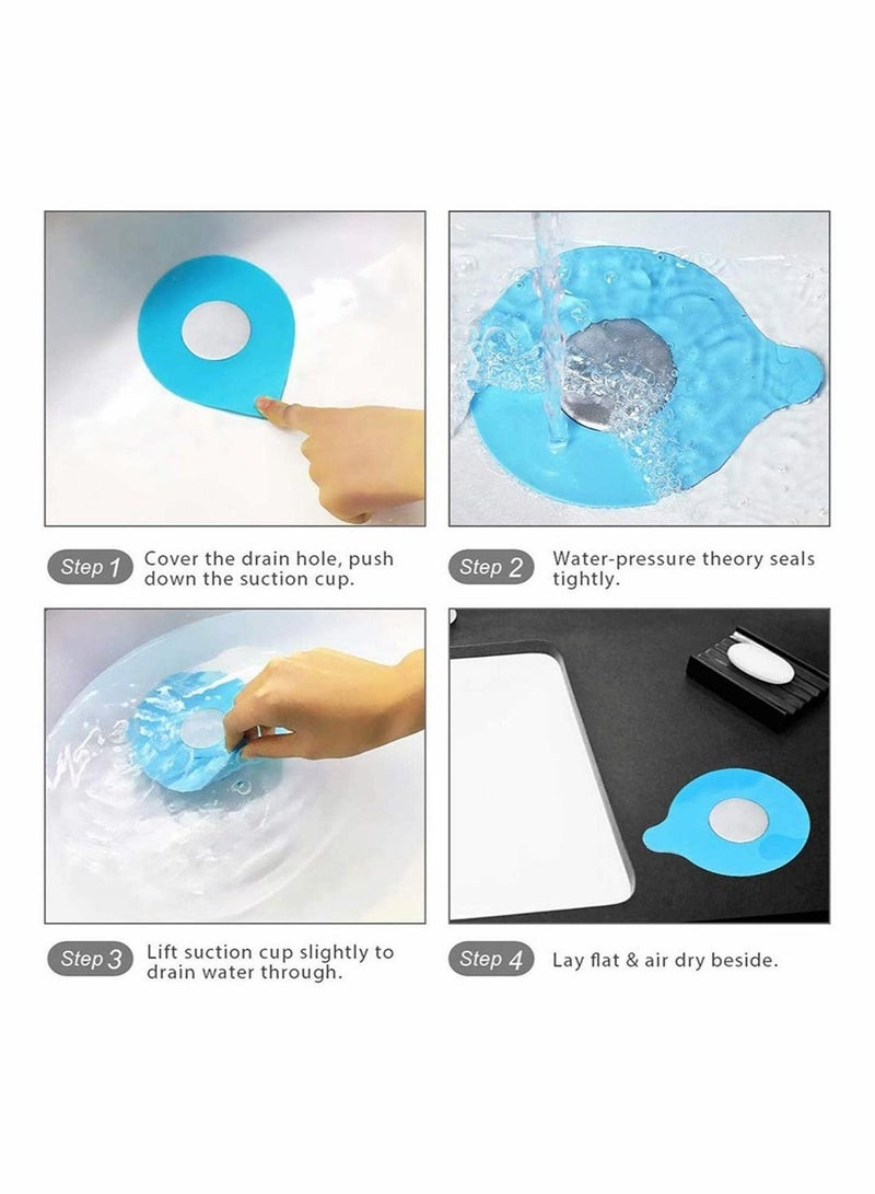 Excefore Bathtub Drain Stoppers Universal Silicone Bath Drain Stopper, Plug Tub Drain for Sinks, Bathroom, Kitchen, Shower, Floor Drains, Deodorant Stopper for Home and Hotel, 1 Pack  - Image 5