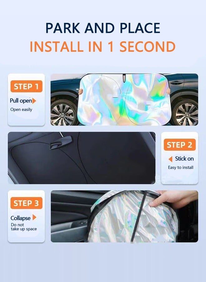 Generic 5-Piece  upscale Car Sun Shade  - Image 3