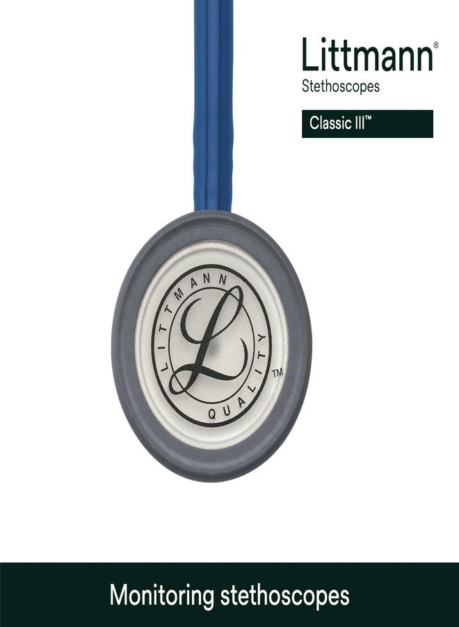 Littmann 3M Littmann Classic III Monitoring Stethoscope, 5622, More Than 2X as Loud, Weighs Less, Stainless Steel Chestpiece, 27" Navy Blue Tube - Image 4