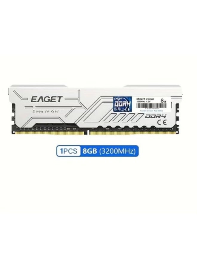 Eaget 8GB DDR4 3200MHz Desktop RAM Memory With Heatsink For AMD Intel PC Gaming - Image 1