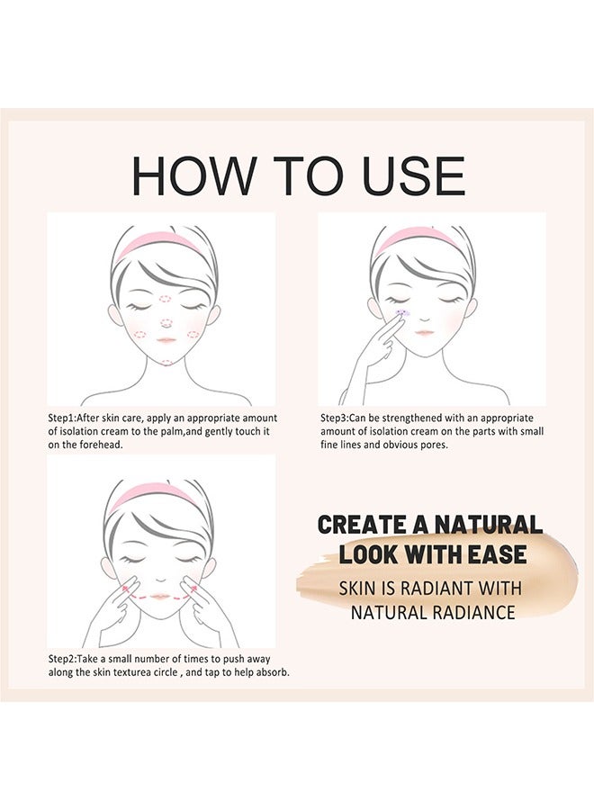 EELHOE CC Cream SPF 50-CC Cream Self Adjusting For Mature Skin, Colour Correcting Face Sunscreen And Foundation, Pre-Makeup Primer Moisturizing Skin Concealer  (#Warm Color)) - Image 4