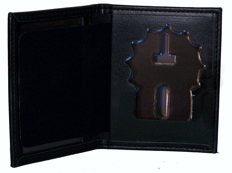 Perfect Fit Shield Wallets Perfect Fit Dress Leather Badge and ID Case for NY City Detective (Cutout PF225) - Image 1