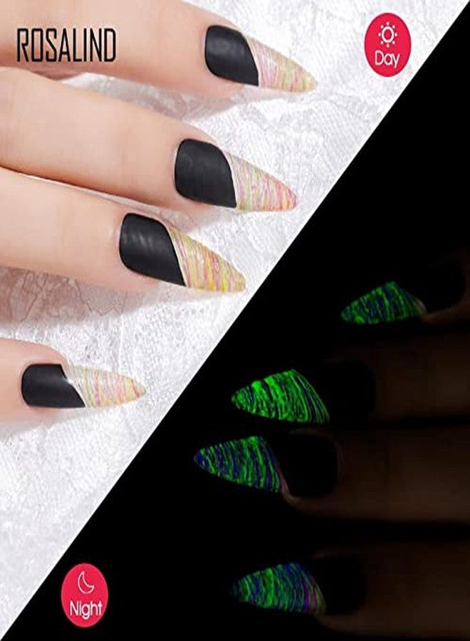 ROSALIND 5ml Luminous Spider Gel Bright for Nail Art Design LED/UV Lamp Long Lasting Quick Drying Luminous Art Wire Drawing Pulling Nail Polish Gel (Brush Not Included - A917) - Image 4