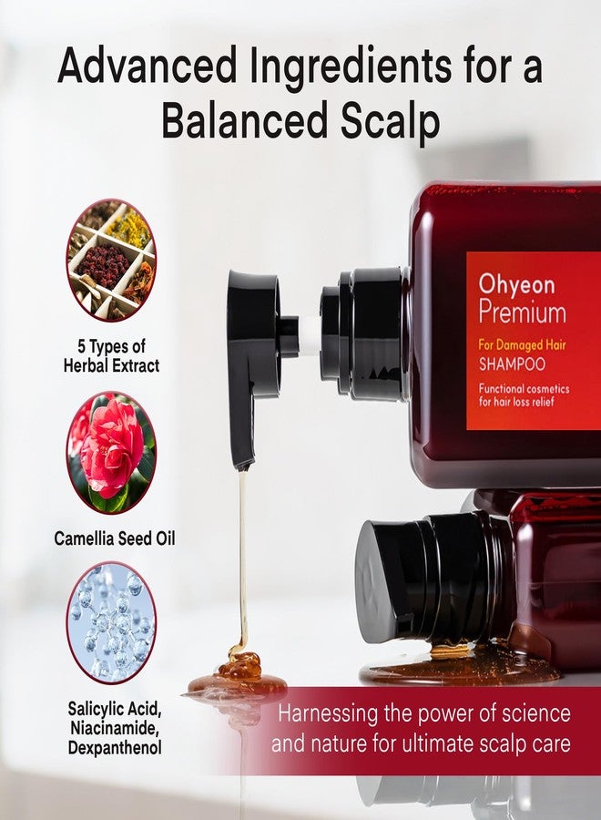 Daeng Gi Meo Ri - Ohyeon K-Beauty Hair Growth Shampoo | Herbal Power for Thinning, Damaged, Oily Hair | Scalp Care & Dandruff Relief with Ginseng, Salicylic Acid. 500ml/ 16.90 FL OZ - Image 5