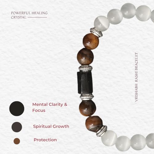 Divine Hindu - Natural Selenite Bracelet for Men & Women – White Satin Spar Healing Crystal for Cleansing, Clarity & Peace – Spiritual Reiki Energy Yoga Bracelet, Authentic Liquid Light Stone - Image 5