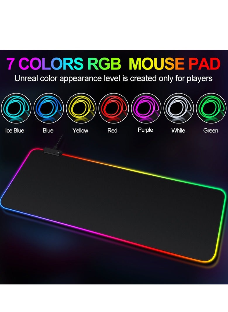 RGB illuminated gaming keyboard mouse pad - Image 4