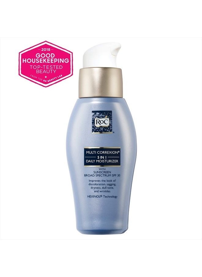 RoC - Multi Correxion 5 in 1 Anti-Aging Daily Face Moisturizer with Broad Spectrum SPF 30 & Shea Butter, Skin Care Treatment for Women & Men, 1.7 Ounces (Packaging May Vary) - Image 1