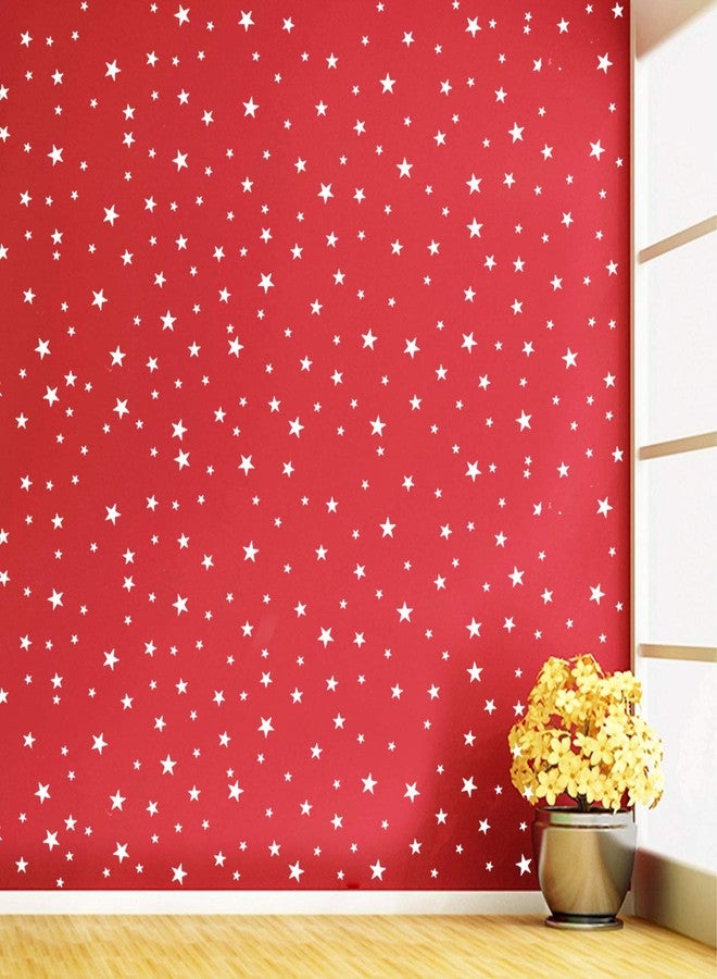 JURUOXIN Star Wall Stickers Wall Decals Removable Home Decoration Easy to Peel Stick Perfect for Baby Kids Nursery Bedroom Pack of 160Pcs (White) - Image 2