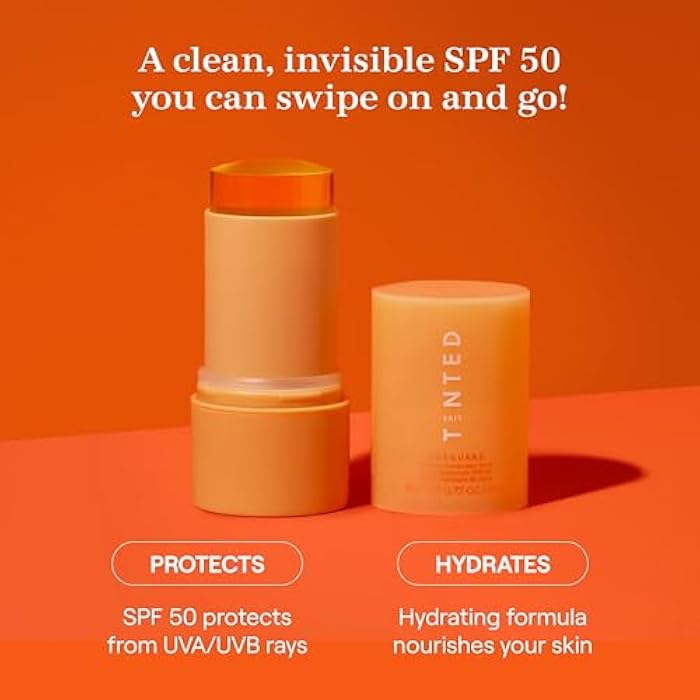 Live Tinted Hueguard Invisible Sunscreen Stick SPF 50: Waterproof, Sweatproof, Body and Face Sun screen Stick, Roll On Sun Screen, No White Cast & Hydrating Tinted Sunscreen, Reef Friendly, 0.77oz/22g - Image 2