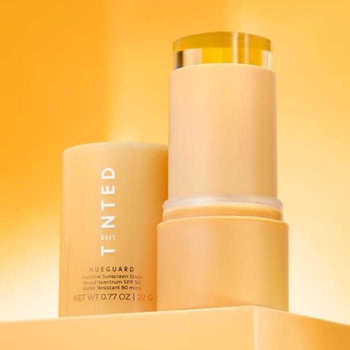 Live Tinted Hueguard Invisible Sunscreen Stick SPF 50: Waterproof, Sweatproof, Body and Face Sun screen Stick, Roll On Sun Screen, No White Cast & Hydrating Tinted Sunscreen, Reef Friendly, 0.77oz/22g - Image 4