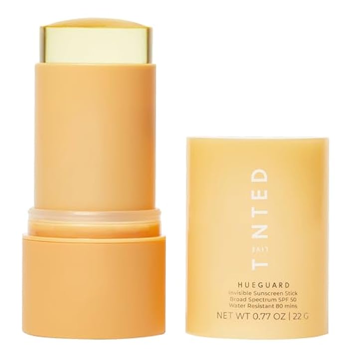 Live Tinted Hueguard Invisible Sunscreen Stick SPF 50: Waterproof, Sweatproof, Body and Face Sun screen Stick, Roll On Sun Screen, No White Cast & Hydrating Tinted Sunscreen, Reef Friendly, 0.77oz/22g - Image 1