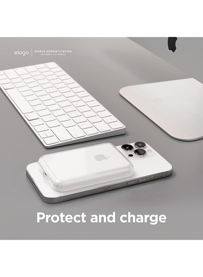 Elago Hybrid Clear Case Compatible With Magsafe Battery Pack Pc + Tpu Hybrid Technology Anti Yellowing Crystal Clear Shockproof Cover Protective Case Transparent - Image 2