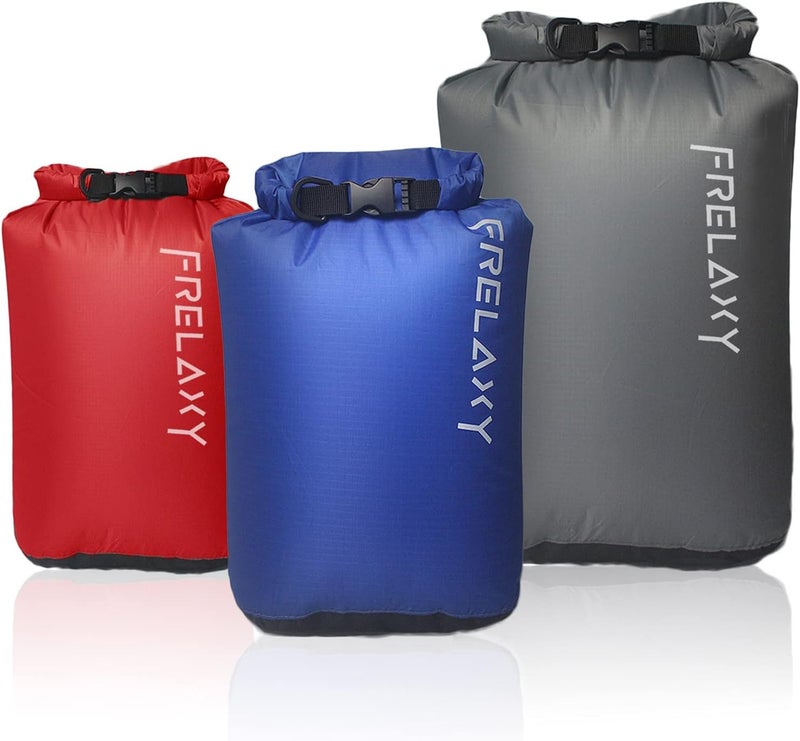 Frelaxy Dry Bag 3-Pack/5-Pack, Ultralight Dry Sack, Outdoor Bags Keep Gear Dry for Hiking, Backpacking, Kayaking, Camping, Swimming, Boating - Image 1