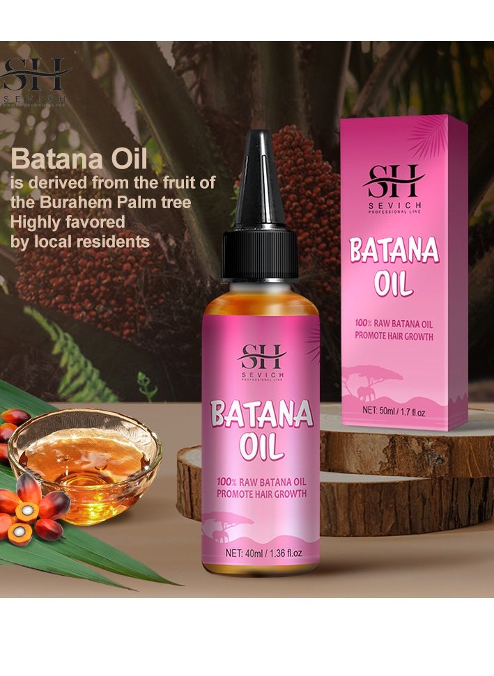 Sevich - Natural Batana Oil for Hair Care Hair Conditioner Oil for Thin Hair Repair Damaged Hair Nourishes Thin Hair Scalp Skin and Loss Hair Growth Fit for All Hair Types Raw Batana Oil - Image 1