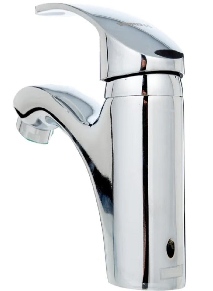 Single Lever Chrome Finished Brass Basin Washbasin Faucet Mixer Valve for Wash Basin  - Image 4