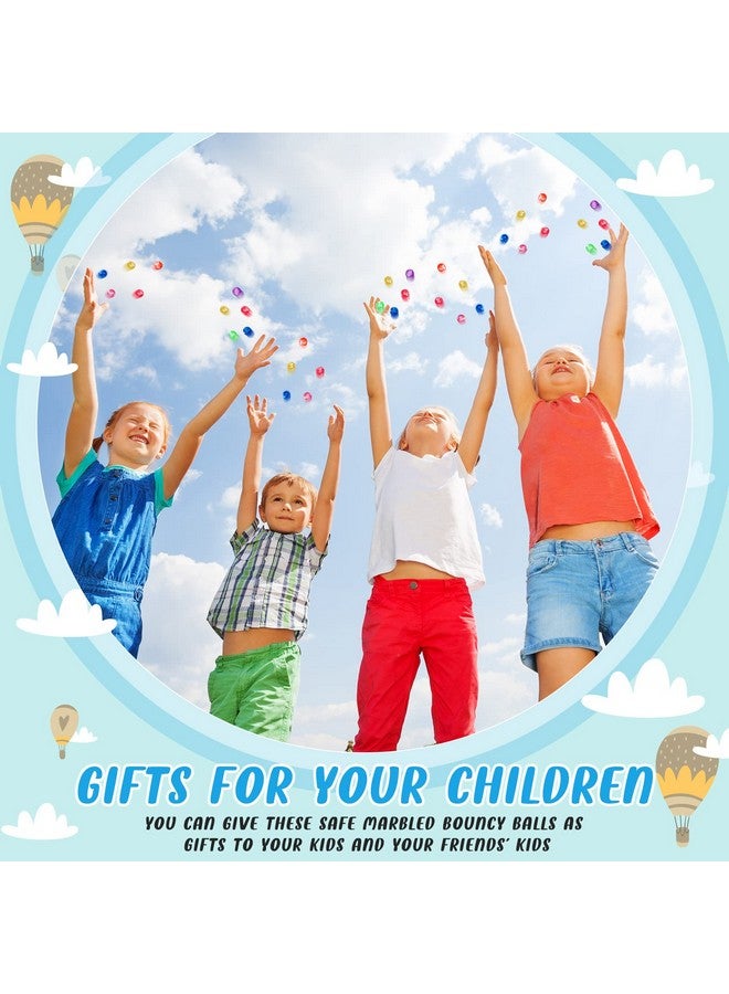 Zhanmai 250 Pcs Small Bouncy Balls 0.78 Inch/ 20 mm Rubber High Bouncing Balls Cloud Bouncy Balls Party Favors for Boys and Girls Neon Swirl Bouncing Balls for Game Prizes Vending Machines - Image 5