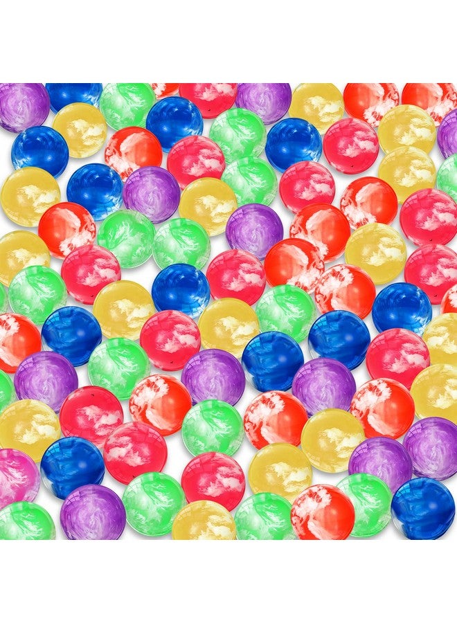 Zhanmai 250 Pcs Small Bouncy Balls 0.78 Inch/ 20 mm Rubber High Bouncing Balls Cloud Bouncy Balls Party Favors for Boys and Girls Neon Swirl Bouncing Balls for Game Prizes Vending Machines - Image 1